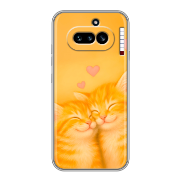 Силиконовый чехол на Nothing Phone (4a) с принтом Милые котята Силиконовый чехол на Nothing Phone (4a) с принтом Милые котята