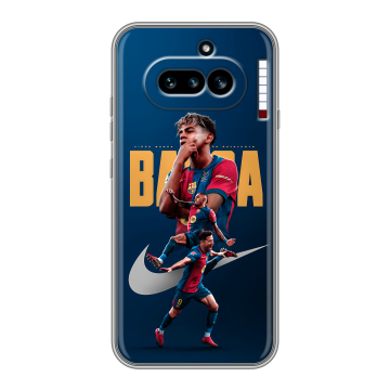 Силиконовый чехол на Nothing Phone (4a) с принтом Барселона Barca Yamal 