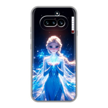 Силиконовый чехол на Nothing Phone (4a) с принтом Холодное сердце Frozen