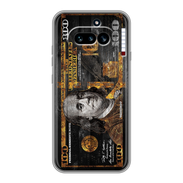 Силиконовый чехол на Nothing Phone (4a) с принтом Доллар деньги