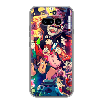 Силиконовый чехол на Nothing Phone (4a) с принтом Gravity Falls Гравити Фолз