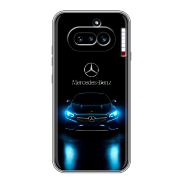 Силиконовый чехол на Nothing Phone (4a) с принтом Mercedes Мерседес Силиконовый чехол на Nothing Phone (4a) с принтом Mercedes Мерседес