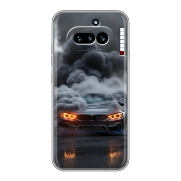 Силиконовый чехол на Nothing Phone (4a) с принтом BMW БМВ Силиконовый чехол на Nothing Phone (4a) с принтом BMW БМВ