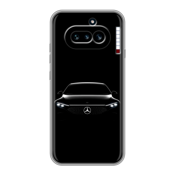 Силиконовый чехол на Nothing Phone (4a) с принтом Mercedes Мерседес
