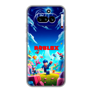 Силиконовый чехол на Nothing Phone (4a) с принтом Roblox Роблокс Силиконовый чехол на Nothing Phone (4a) с принтом Roblox Роблокс