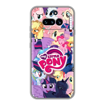Силиконовый чехол на Nothing Phone (4a) с принтом My little pony Дружба чудо Силиконовый чехол на Nothing Phone (4a) с принтом My little pony Дружба чудо