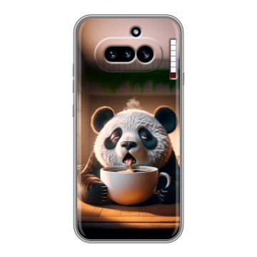 Силиконовый чехол на Nothing Phone (4a) с принтом смешная панда Силиконовый чехол на Nothing Phone (4a) с принтом смешная панда