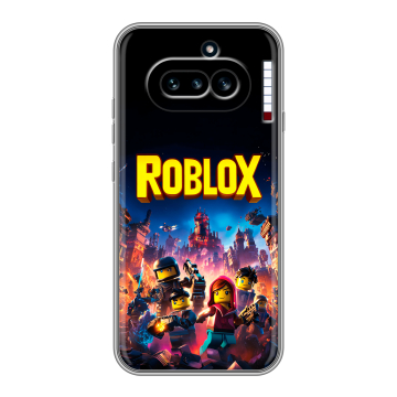 Силиконовый чехол на Nothing Phone (4a) с принтом Roblox Роблокс