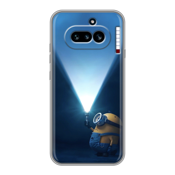Силиконовый чехол на Nothing Phone (4a) с принтом Миньоны