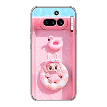 Силиконовый чехол на Nothing Phone (4a) с принтом Labubu Лабубу
