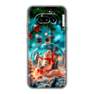 Силиконовый чехол на Nothing Phone (4a) с принтом Новый год Силиконовый чехол на Nothing Phone (4a) с принтом Новый год