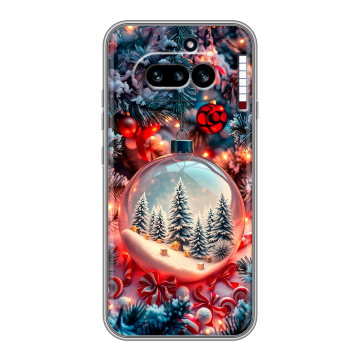 Силиконовый чехол на Nothing Phone (4a) с принтом Новый год Силиконовый чехол на Nothing Phone (4a) с принтом Новый год