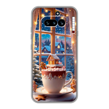 Силиконовый чехол на Nothing Phone (4a) с принтом Новый год Силиконовый чехол на Nothing Phone (4a) с принтом Новый год