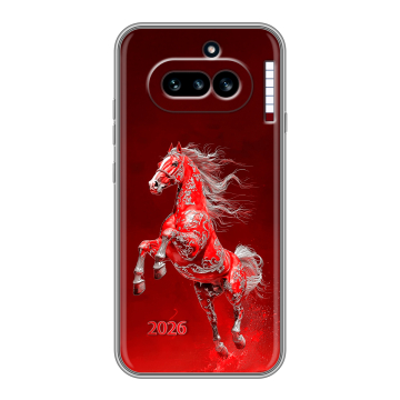Силиконовый чехол на Nothing Phone (4a) с принтом Новый год Силиконовый чехол на Nothing Phone (4a) с принтом Новый год
