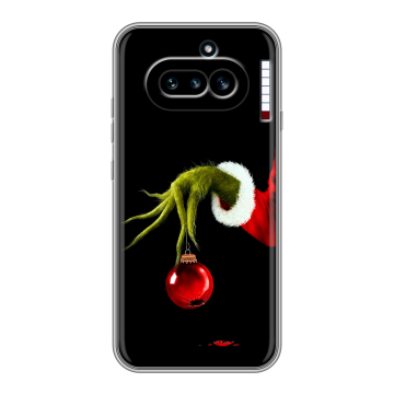 Силиконовый чехол на Nothing Phone (4a) с принтом Новый год Гринч Силиконовый чехол на Nothing Phone (4a) с принтом Новый год Гринч