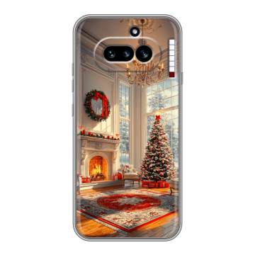 Силиконовый чехол на Nothing Phone (4a) с принтом Новый год Силиконовый чехол на Nothing Phone (4a) с принтом Новый год