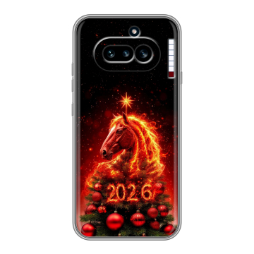 Силиконовый чехол на Nothing Phone (4a) с принтом Новый год Силиконовый чехол на Nothing Phone (4a) с принтом Новый год