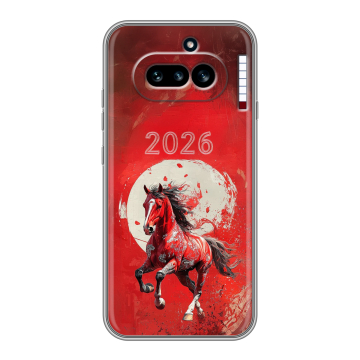 Силиконовый чехол на Nothing Phone (4a) с принтом Новый год Силиконовый чехол на Nothing Phone (4a) с принтом Новый год