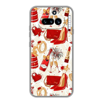 Силиконовый чехол на Nothing Phone (4a) с принтом Новый год Силиконовый чехол на Nothing Phone (4a) с принтом Новый год