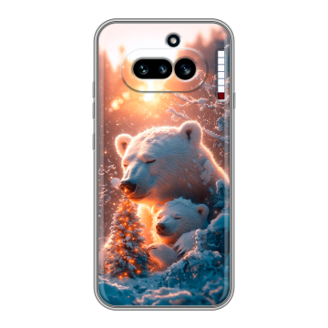 Силиконовый чехол на Nothing Phone (4a) с принтом Новый год Силиконовый чехол на Nothing Phone (4a) с принтом Новый год