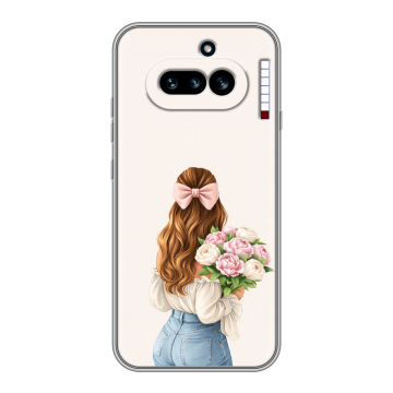 Силиконовый чехол на Nothing Phone (4a) с принтом женский Силиконовый чехол на Nothing Phone (4a) с принтом женский
