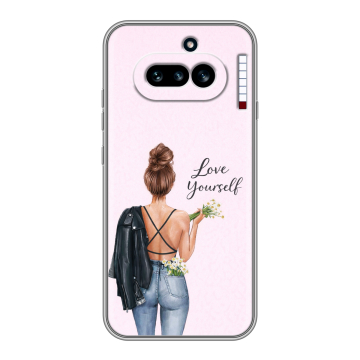 Силиконовый чехол на Nothing Phone (4a) с принтом женский Силиконовый чехол на Nothing Phone (4a) с принтом женский
