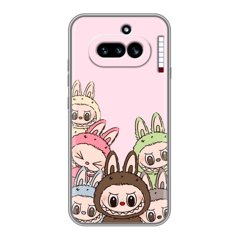Силиконовый чехол на Nothing Phone (4a) с принтом Лабубу Силиконовый чехол на Nothing Phone (4a) с принтом Лабубу