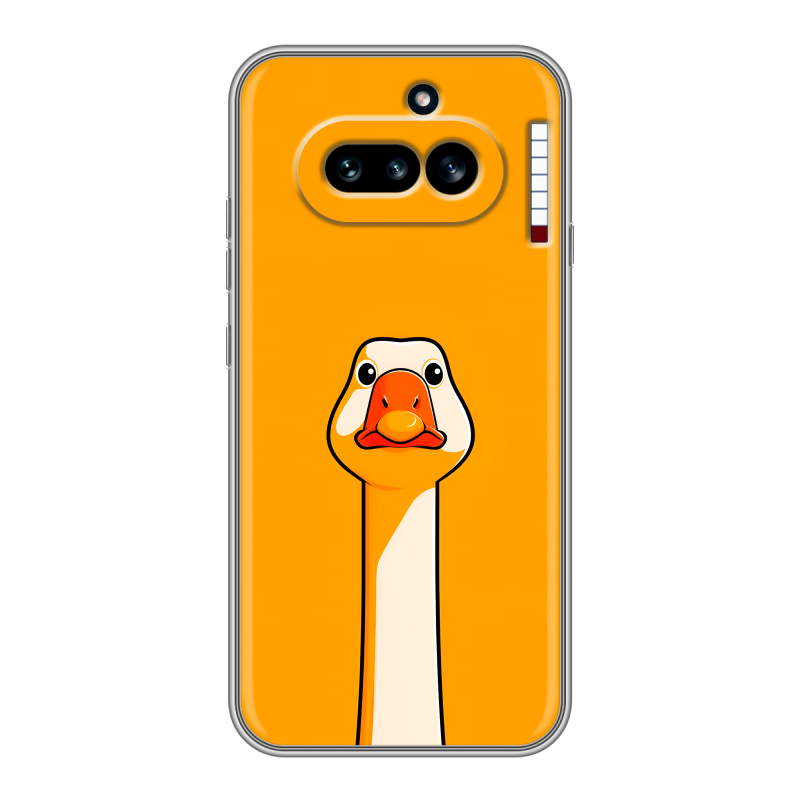 Силиконовый чехол на Nothing Phone (4a) с принтом Смешная утка Силиконовый чехол на Nothing Phone (4a) с принтом Смешная утка
