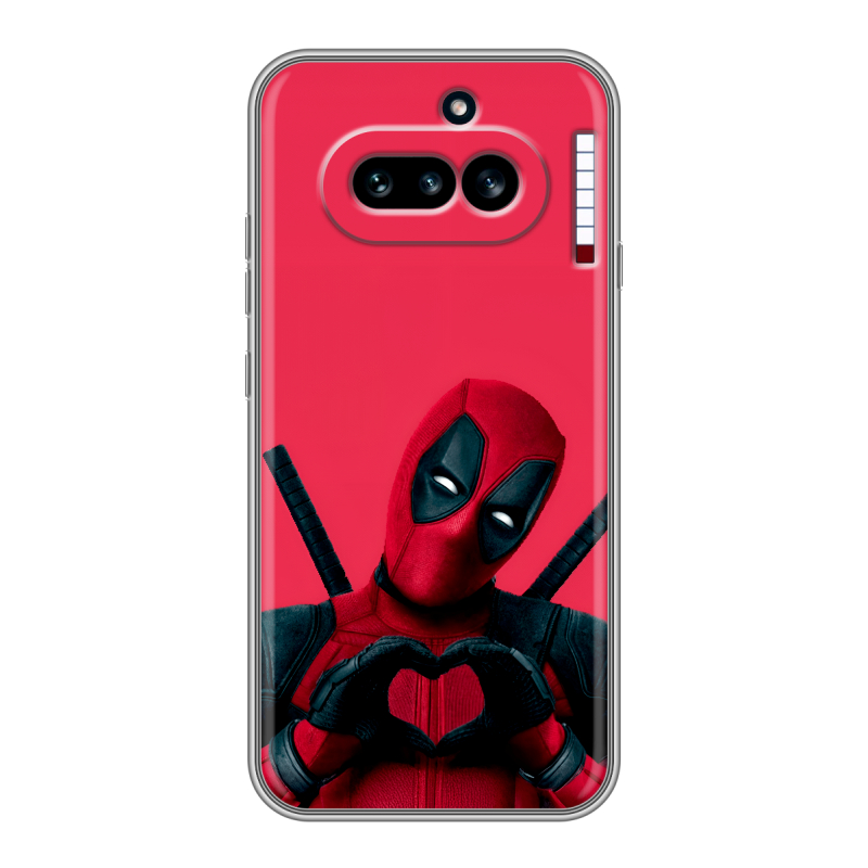 Силиконовый чехол на Nothing Phone (4a) с принтом Дедпул Deadpool Силиконовый чехол на Nothing Phone (4a) с принтом Дедпул Deadpool