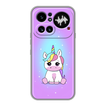 Силиконовый чехол на Nothing Phone (4a) Pro с принтом Единорог Силиконовый чехол на Nothing Phone (4a) Pro с принтом Единорог