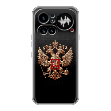 Силиконовый чехол на Nothing Phone (4a) Pro с принтом Герб России Силиконовый чехол на Nothing Phone (4a) Pro с принтом Герб России