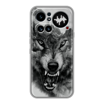 Силиконовый чехол на Nothing Phone (4a) Pro с принтом Волк Силиконовый чехол на Nothing Phone (4a) Pro с принтом Волк
