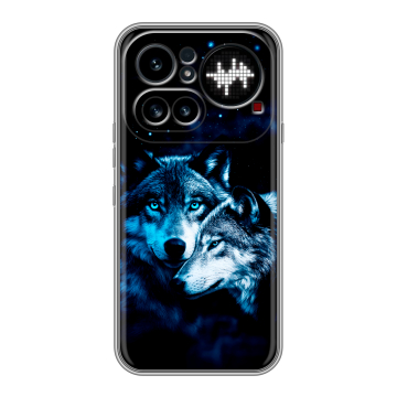 Силиконовый чехол на Nothing Phone (4a) Pro с принтом Волки Силиконовый чехол на Nothing Phone (4a) Pro с принтом Волки