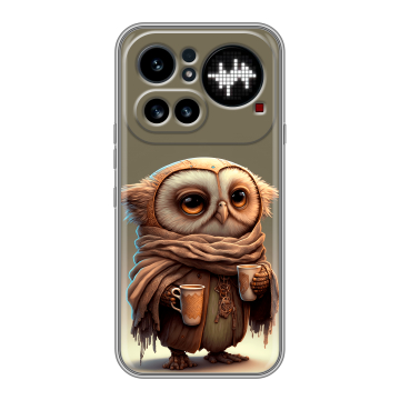 Силиконовый чехол на Nothing Phone (4a) Pro с принтом Сова Силиконовый чехол на Nothing Phone (4a) Pro с принтом Сова