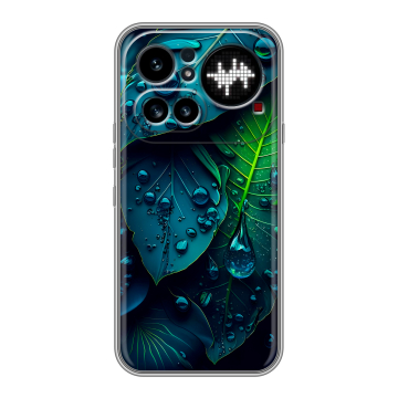 Силиконовый чехол на Nothing Phone (4a) Pro с принтом Листья Силиконовый чехол на Nothing Phone (4a) Pro с принтом Листья