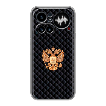 Силиконовый чехол на Nothing Phone (4a) Pro с принтом Герб России принт