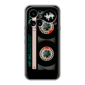 Силиконовый чехол на Nothing Phone (4a) Pro с принтом Кассета
