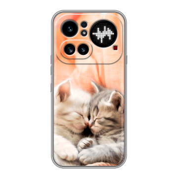 Силиконовый чехол на Nothing Phone (4a) Pro с принтом Котята
