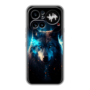 Силиконовый чехол на Nothing Phone (4a) Pro с принтом Волк ночной Силиконовый чехол на Nothing Phone (4a) Pro с принтом Волк ночной