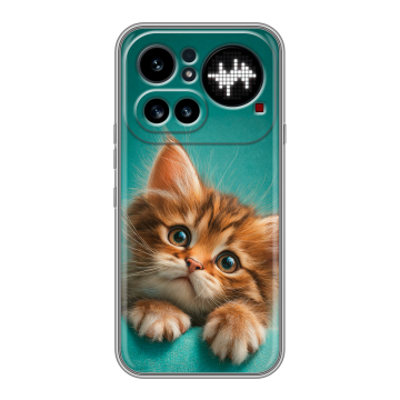 Силиконовый чехол на Nothing Phone (4a) Pro с принтом котенок Силиконовый чехол на Nothing Phone (4a) Pro с принтом котенок