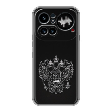 Силиконовый чехол на Nothing Phone (4a) Pro с принтом Герб России Силиконовый чехол на Nothing Phone (4a) Pro с принтом Герб России