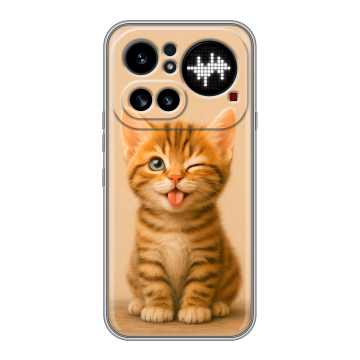 Силиконовый чехол на Nothing Phone (4a) Pro с принтом котенок Силиконовый чехол на Nothing Phone (4a) Pro с принтом котенок