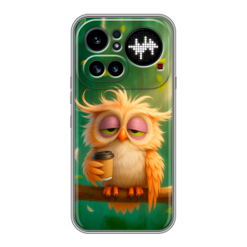 Силиконовый чехол на Nothing Phone (4a) Pro с принтом сова