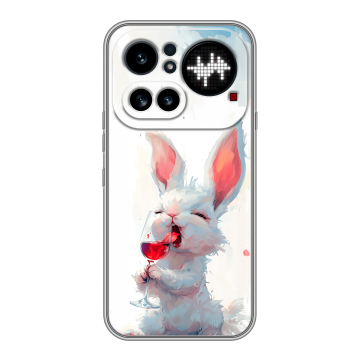 Силиконовый чехол на Nothing Phone (4a) Pro с принтом кролик зайчик Силиконовый чехол на Nothing Phone (4a) Pro с принтом кролик зайчик