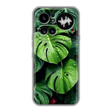 Силиконовый чехол на Nothing Phone (4a) Pro с принтом Листья Силиконовый чехол на Nothing Phone (4a) Pro с принтом Листья