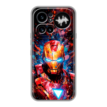 Силиконовый чехол на Nothing Phone (4a) Pro с принтом Железный человек Ironman Силиконовый чехол на Nothing Phone (4a) Pro с принтом Железный человек Ironman
