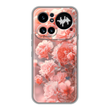 Силиконовый чехол на Nothing Phone (4a) Pro с принтом Розы цветы Силиконовый чехол на Nothing Phone (4a) Pro с принтом Розы цветы