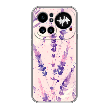 Силиконовый чехол на Nothing Phone (4a) Pro с принтом цветы лаванда Силиконовый чехол на Nothing Phone (4a) Pro с принтом цветы лаванда