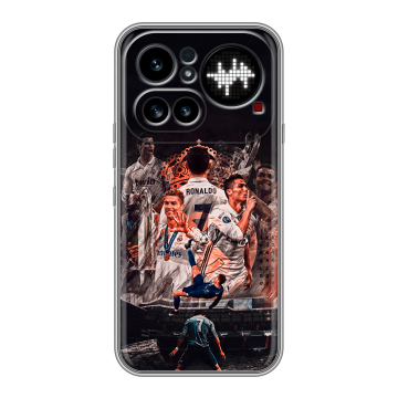Силиконовый чехол на Nothing Phone (4a) Pro с принтом Реал Роналдо Real Ronaldo Силиконовый чехол на Nothing Phone (4a) Pro с принтом Реал Роналдо Real Ronaldo