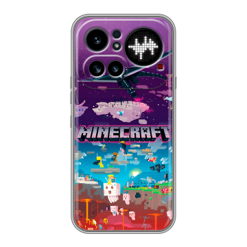 Силиконовый чехол на Nothing Phone (4a) Pro с принтом Майнкрафт Minecraft Силиконовый чехол на Nothing Phone (4a) Pro с принтом Майнкрафт Minecraft